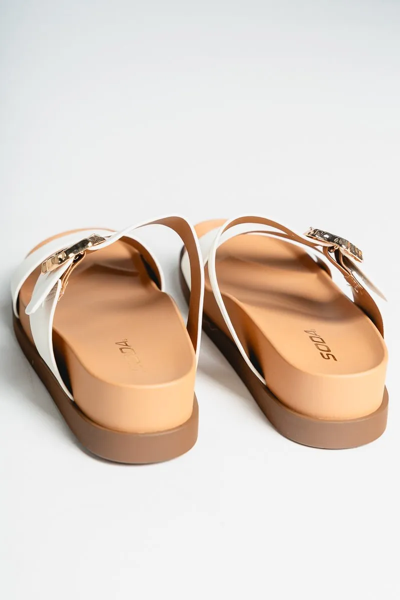 Astrid strappy sandal white