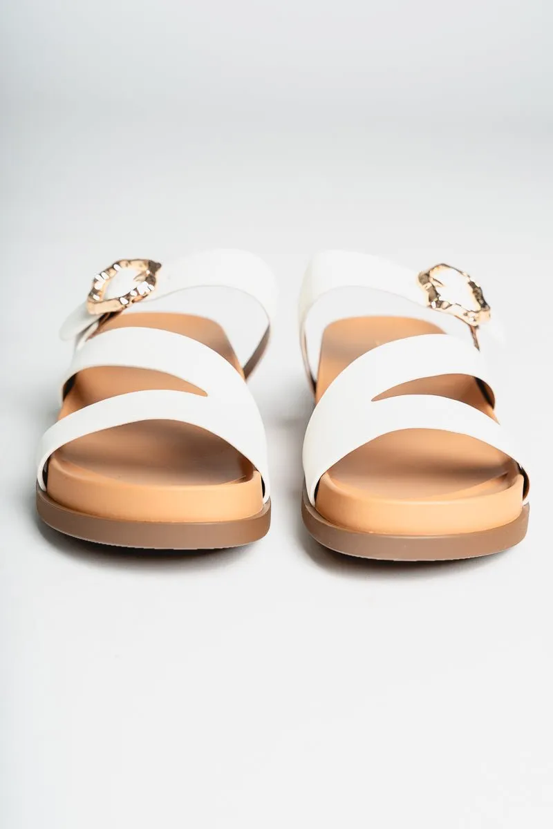 Astrid strappy sandal white