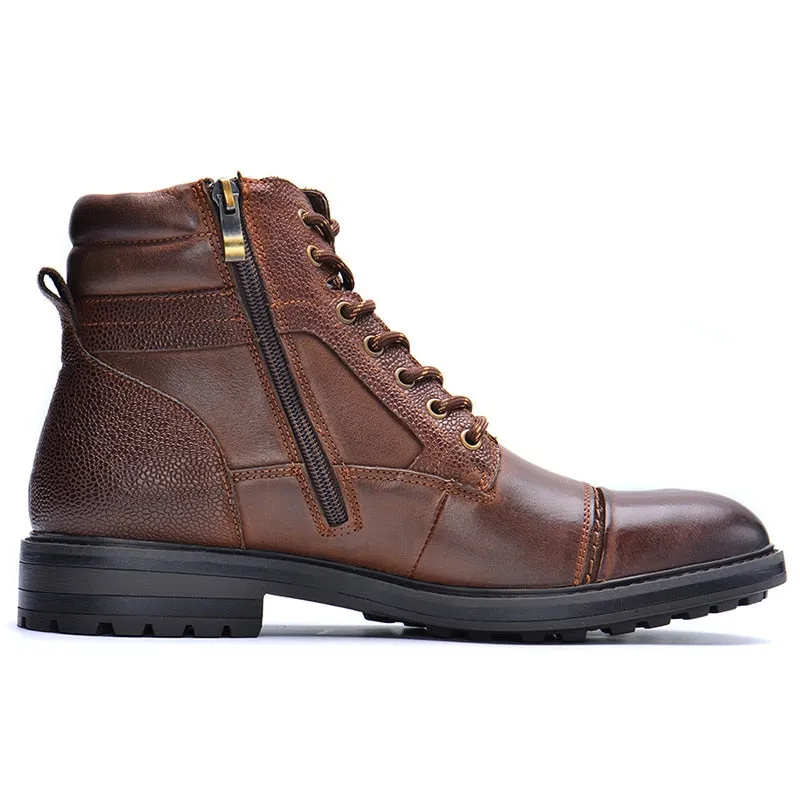 Funki Buys | Boots | Men's High Quality Leather Ankle Boots