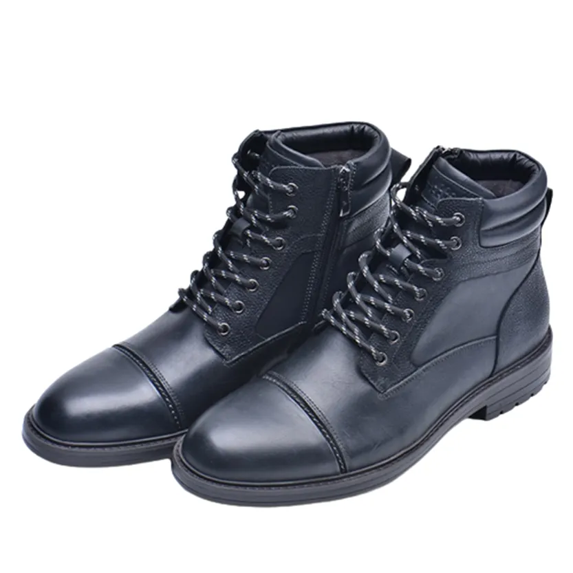 Funki Buys | Boots | Men's High Quality Leather Ankle Boots
