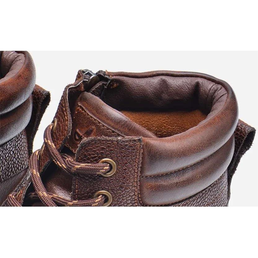 Funki Buys | Boots | Men's High Quality Leather Ankle Boots