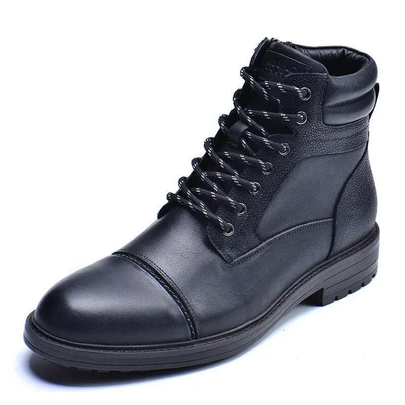 Funki Buys | Boots | Men's High Quality Leather Ankle Boots
