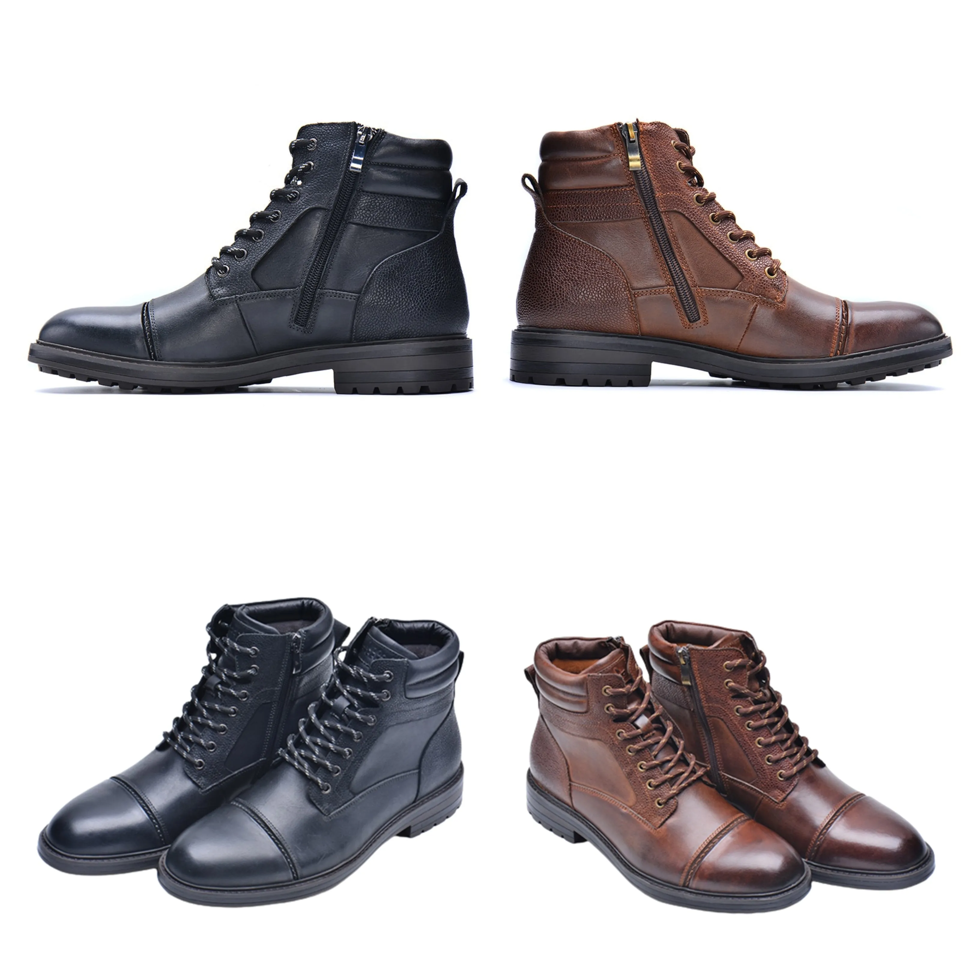 Funki Buys | Boots | Men's High Quality Leather Ankle Boots