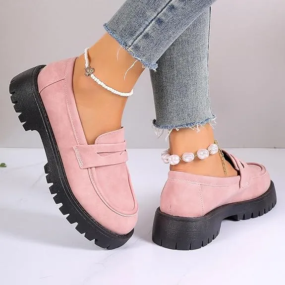 Geneva Platform Penny Loafers