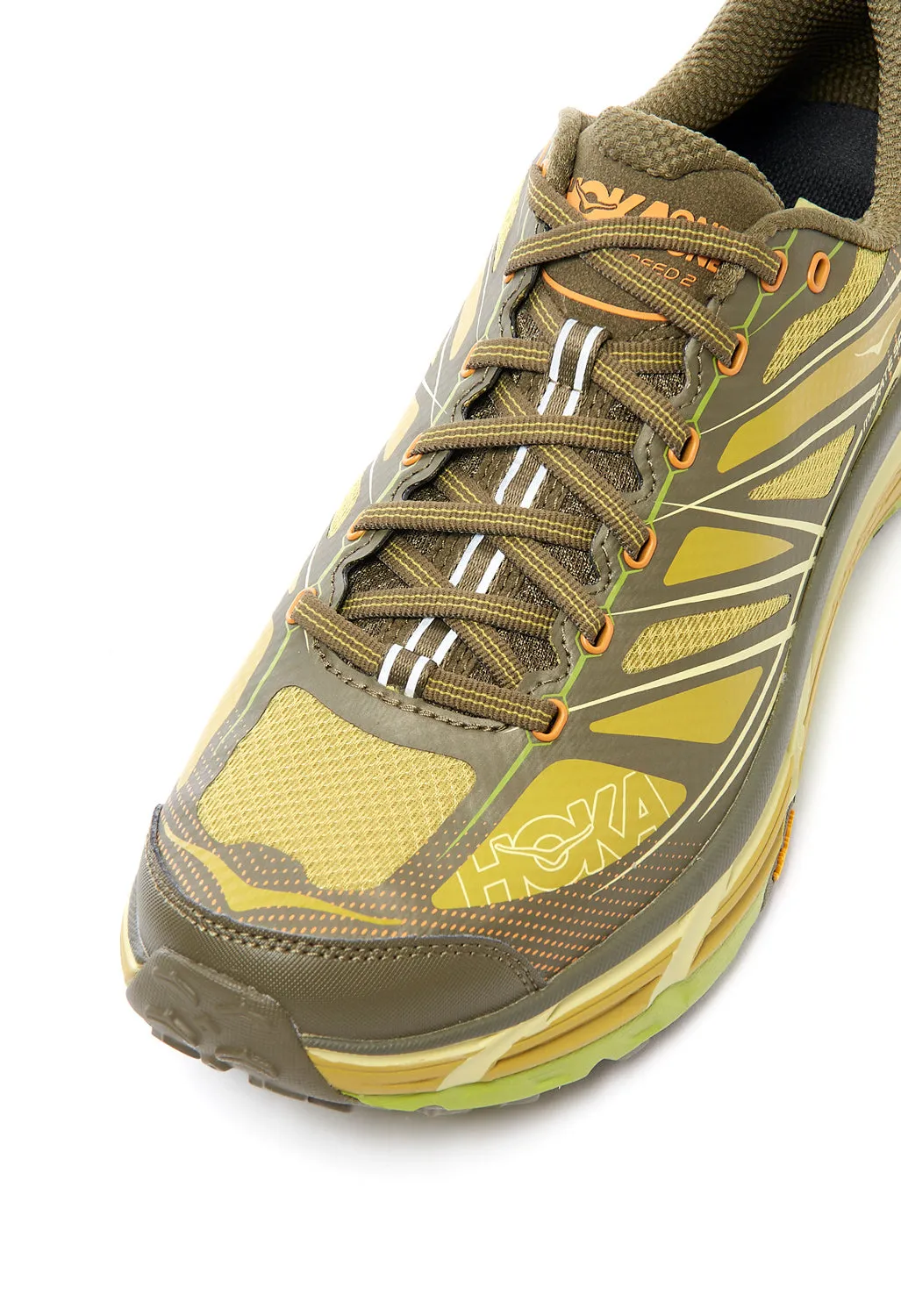 Hoka Mafate Speed 2 trainers - Dark Olive / Golden Lichen
