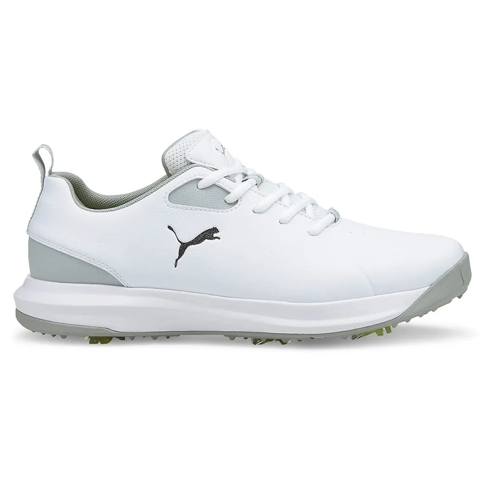 Puma Fusion FX Tech Spiked Waterproof Shoes - White/Silver/High Rise