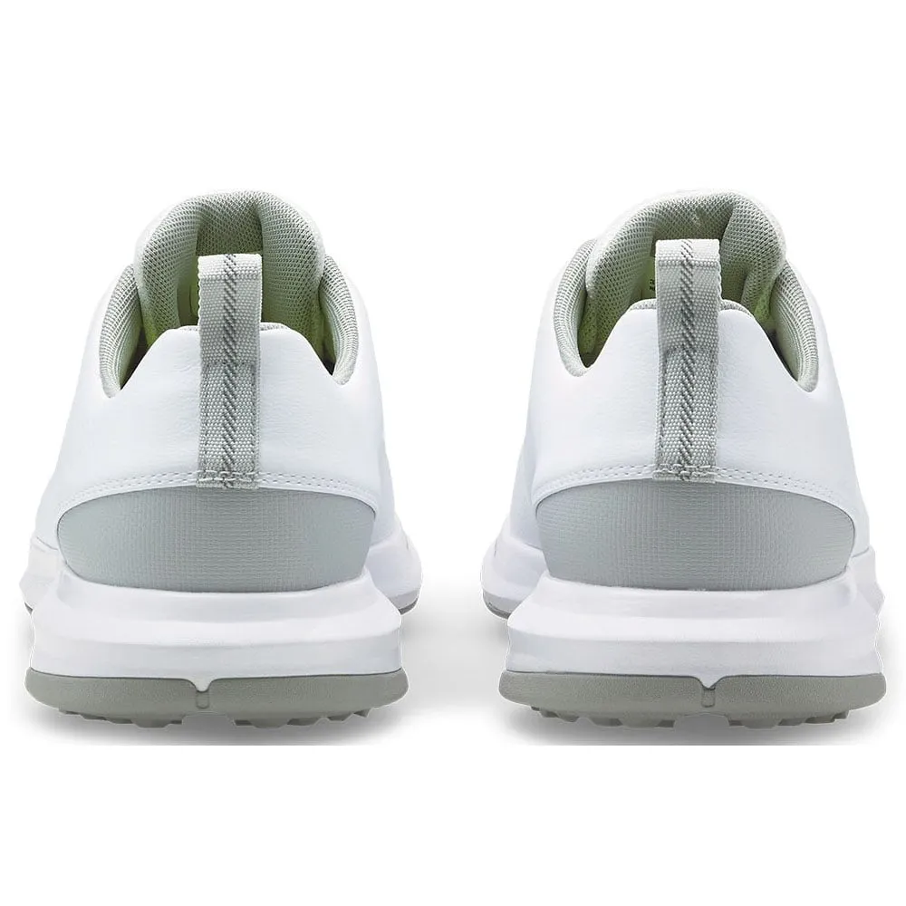 Puma Fusion FX Tech Spiked Waterproof Shoes - White/Silver/High Rise