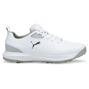 Puma Fusion FX Tech Spiked Waterproof Shoes - White/Silver/High Rise