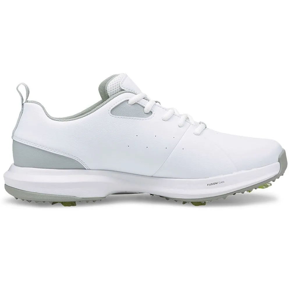 Puma Fusion FX Tech Spiked Waterproof Shoes - White/Silver/High Rise