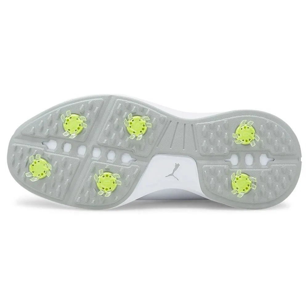 Puma Fusion FX Tech Spiked Waterproof Shoes - White/Silver/High Rise