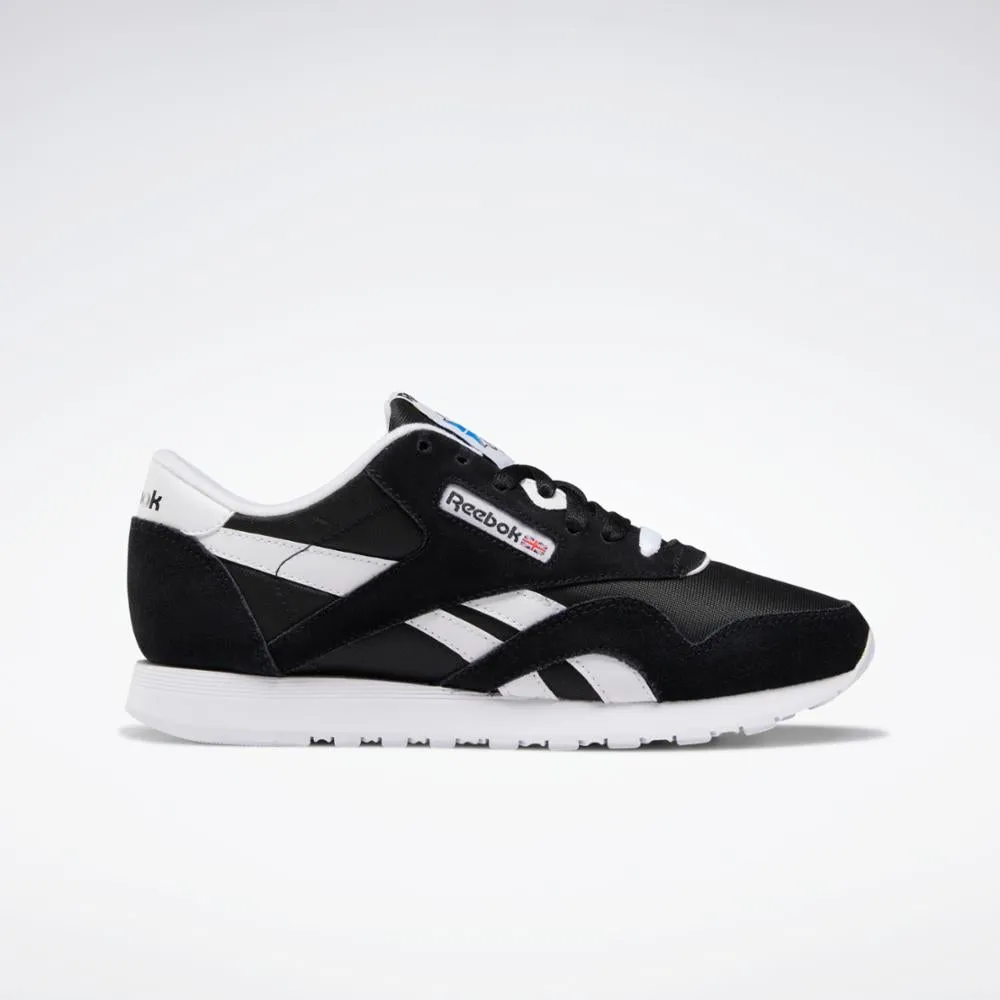 Reebok Footwear Women Classic Nylon Shoes BLK/BLK/WHT