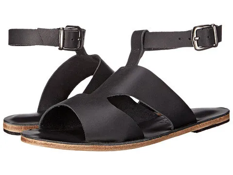 San Vincente Blvd - Stylish Anklet Strap Sandals | Black