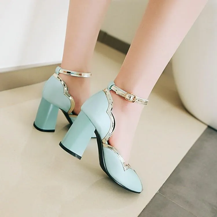 Sexy Thick Heel Fish Mouth Party Shoes