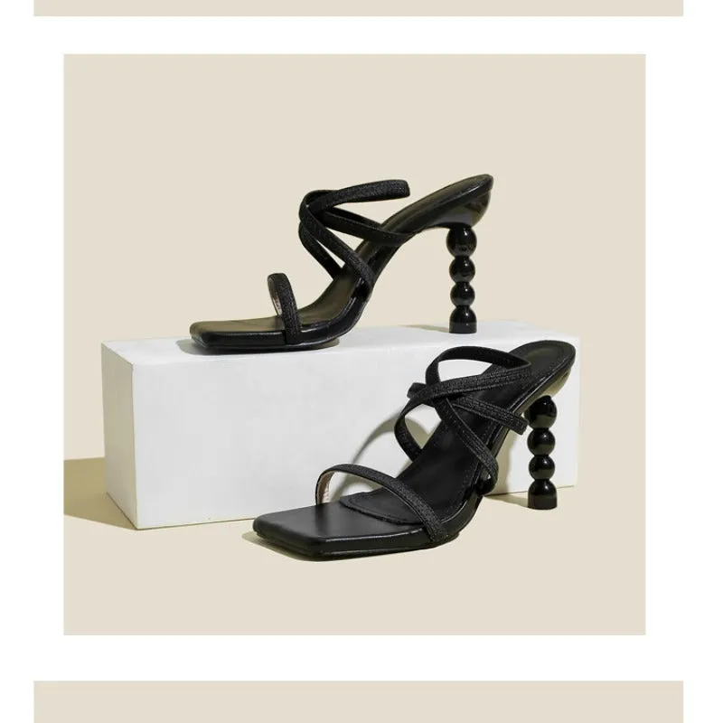 Stylish Alien-Inspired Adjustable Straps Sandals