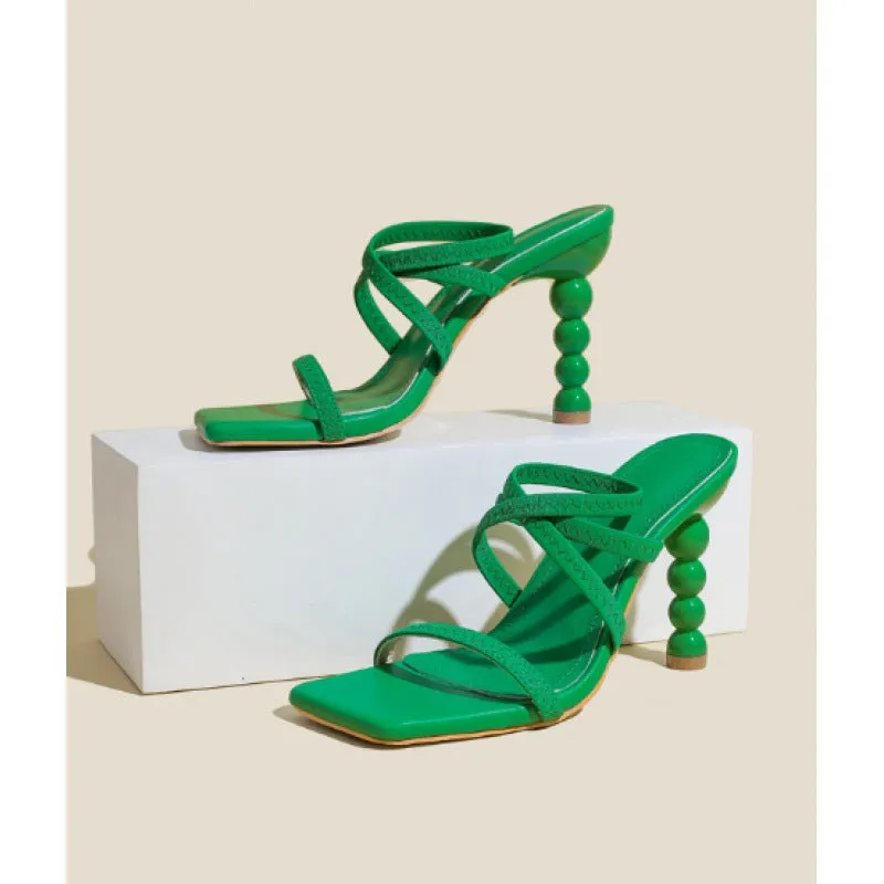Stylish Alien-Inspired Adjustable Straps Sandals
