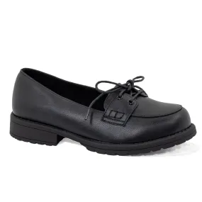 Women's Crosswalk Black Tie Slip-On Dress Shoe FS4410