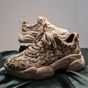 Women's Leopard Print Daddy Shoes
